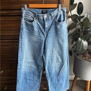 Banana Republic Medium Blue Wide Leg Jeans High Rise